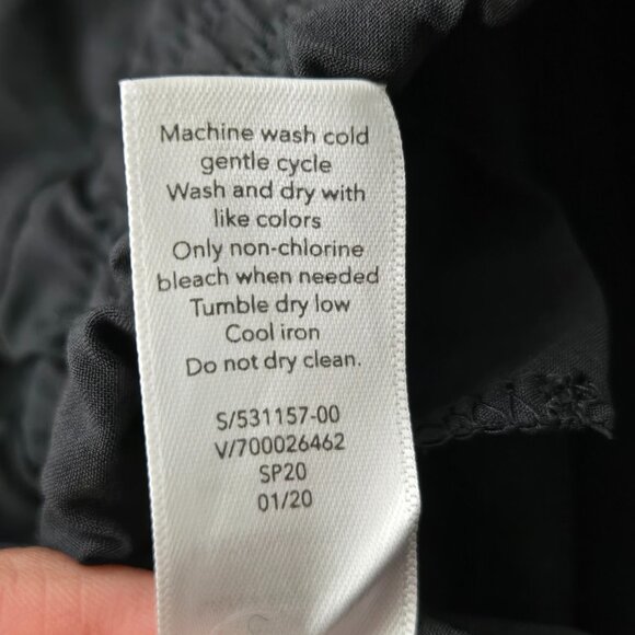 Athleta Brooklyn Wide Leg Crop Pants 10 Black Athletic Relaxed Pull On Palazzo - Picture 10 of 14